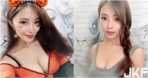 好大的南瓜～「甜美正妹」小紜兒Heidi工作性感日常甜美，渾圓深溝太誘人～【EV棋牌】-EV棋牌