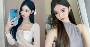 愛穿削肩洋裝的「白皙嫩妹」，自拍時的「香肩線條」好誘惑！【EV棋牌】-EV棋牌