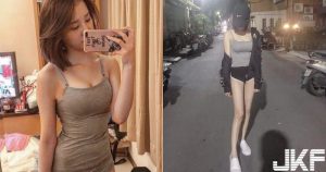 街頭少女褲子穿超短，運動風「美乳正妹」超貼身休閒打扮讓人想入非非～【EV棋牌】-EV棋牌