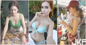 這胸部太辣!小吃攤「巨乳奶妹」視角好邪惡!超可愛「白嫩圓乳」引人遐想…【EV棋牌】-EV棋牌