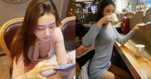 白皙美胸妹「爆乳喫茶」現場奶香濃!日常穿搭還是「絕對領域」的王者啊!【EV棋牌】-EV棋牌