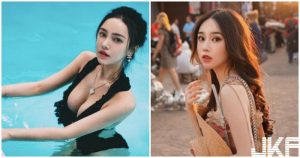 好深長的溝！正妹下到水中「乳量噴發」，濕潤的美胸看了好上癮！【EV棋牌】-EV棋牌