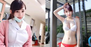 正妹護理師「Elle」制服被撐到好緊繃 甜美笑容讓網友都戀愛了!【EV棋牌】-EV棋牌