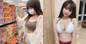 口罩妹妹超商「爆乳買宵夜」　泡麵一次加兩顆蛋會不會太奢侈？【EV棋牌】-EV棋牌