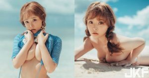 想要零色差就只能脫了!大秀「渾圓大D奶」沙灘趴曬,巨乳正妹找無人海灘偷偷來!【EV棋牌】-EV棋牌