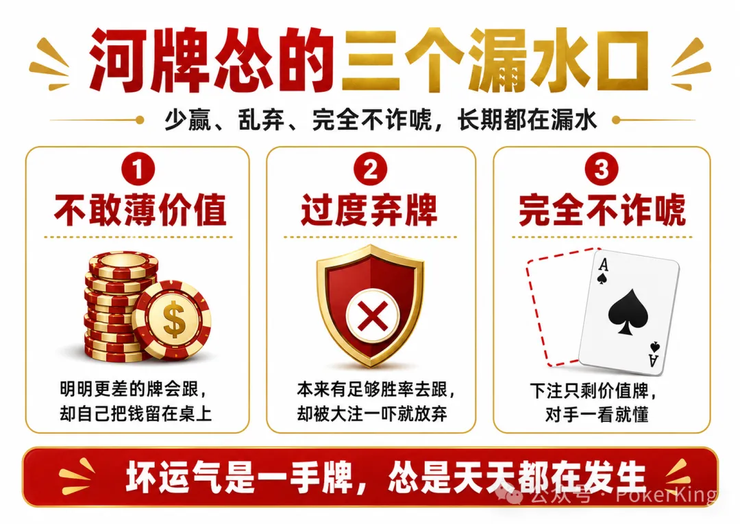【EV扑克】河牌“怂了”:你明明看见了价值,却没敢下注
