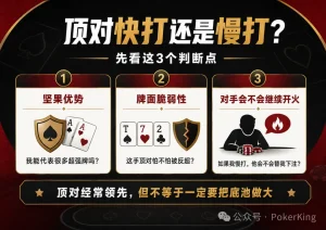 【EV扑克】别一拿顶对就加注：这5种情况，慢打反而赢得更多【EV棋牌】-EV棋牌