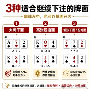 【EV扑克】翻牌没中怎么办?先别急着过牌,学会这三招【EV棋牌】-EV棋牌