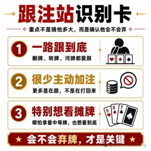 【EV扑克】面对“跟注站”，别再讲复杂故事了：三条调整让你少吃亏【EV棋牌】-EV棋牌