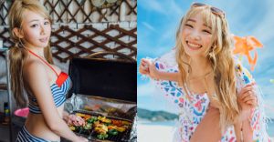 專屬閨密夏日「私密狂歡派對」！「機機 Shacy」爆乳BBQ性感大秀比基尼！【EV棋牌】-EV棋牌