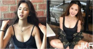 有溝!「甜美奶妹」低胸爆乳裝出遊!長髮一撥「雪白美乳」出來見客!【EV棋牌】-EV棋牌