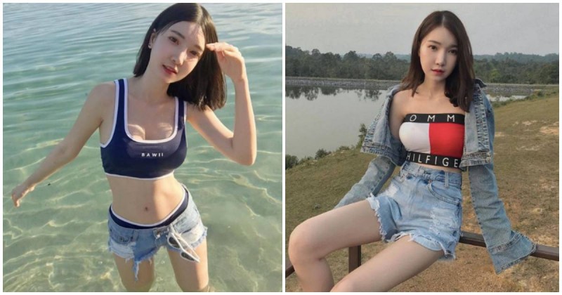 腿控注意！正妹「白嫩美腿」超誘人，「性感纖腰」讓網友受不了…