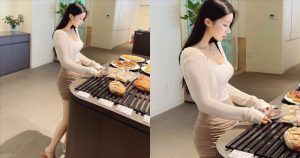 麵包店裡的「性感女客人」，「完美的身材比例」讓店員都心動！【EV棋牌】-EV棋牌