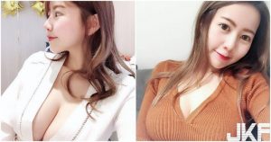 正妹「深溝大長輩」呼之欲出！「美乳事業線」穿這樣太犯規了！【EV棋牌】-EV棋牌