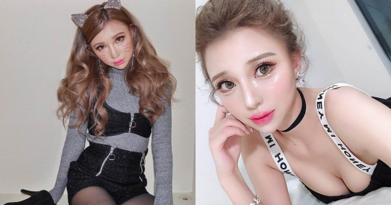 日韓混血美乳正妹「眞瀬リリナ」，低胸裝讓「豐滿美乳」要蹦出！