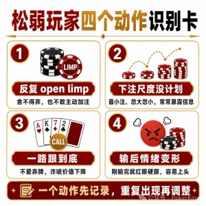 【EV扑克】坐上牌桌,先别急着看牌:四个信号帮你识别桌上的“目标玩家”【EV棋牌】-EV棋牌