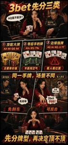 【EV扑克】3-bet 不是胆量测试:AQ为什么不能当AK打?【EV棋牌】-EV棋牌