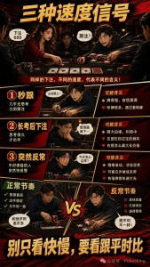 【EV扑克】牌桌上的时间密码:秒跟、长考和反常节奏,哪个才值得你当真?【EV棋牌】-EV棋牌