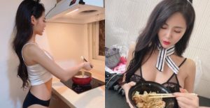 肝連妹「周苗苗」深夜下麵給你吃 居家輕鬆打扮也很性感【EV棋牌】-EV棋牌