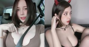 車技一流女主播!「白嫩巨乳」緊夾安全帶,調皮吐舌:這樣夠安全嗎【EV棋牌】-EV棋牌
