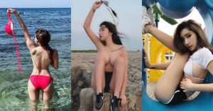 最愛野外露出!巨乳正妹「解放尺度」 脫掉比基尼露出「渾圓奶球」!【EV棋牌】-EV棋牌