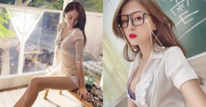 「雪岑Lola」性感姿態曬美腿,領口爆出「乳力洞洞」真邪惡!【EV棋牌】-EV棋牌