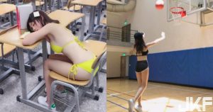 想上體育課～「怪怪美少女」就是要在教室「比基尼午睡」！誘人身體現場男同學太幸福～【EV棋牌】-EV棋牌