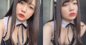 大奶女僕「豐滿身材」視角超惹火，彎腰時車頭燈快掉出來了！【EV棋牌】-EV棋牌