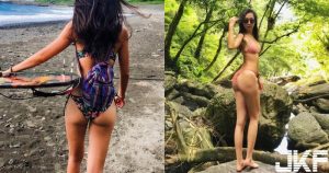 戶外系女孩94讚!登山溯溪都穿比基尼,「翹挺蜜桃臀」直接大方給欣賞!【EV棋牌】-EV棋牌