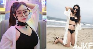 台北妹子出國去!「爆乳比基尼」度假超火辣!平常自拍也沒在客氣!【EV棋牌】-EV棋牌