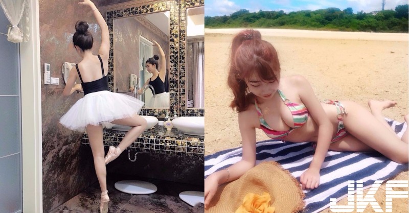 超軟Q「豪乳芭蕾正妹」身材超猛！比基尼露「渾圓美乳」形狀超飽滿！