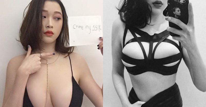 太猛！「豪乳正妹」繃帶裝包裹美乳竟「擠壓溢出」！果真滿出來又漫出來…