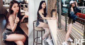 這腿100分！街邊捕捉火辣「奶油肌長腿」！超性感坐姿讓人無法不多看一眼！【EV棋牌】-EV棋牌