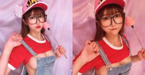 「大奶版阿拉蕾」衣不蔽體快遮不住胸前渾圓 童顏巨乳太誘惑【EV棋牌】-EV棋牌
