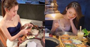 燒肉店的「爆乳正妹」張舒晴Annie,低頭甜笑超美味,網友眼睛先飽餐一頓了啦!【EV棋牌】-EV棋牌