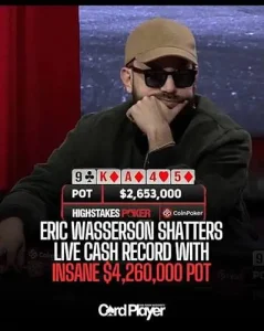 【EV扑克】4天狂赚330万美金！扑克直播常规桌最大赢家换人【EV棋牌】-EV棋牌
