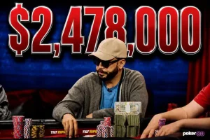 【EV扑克】太疯了!10高惊天诈唬轰出426万美元新纪录巨池,同花会被吓跑吗?【EV棋牌】-EV棋牌