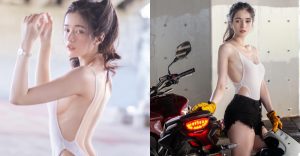 性感銷售員「辰辰」包屁衣狂展銷魂美背，側邊更溢「兇猛乳線」！【EV棋牌】-EV棋牌