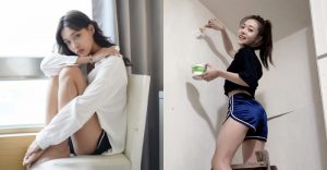 甜美女孩「唐羽玥Yuyue」高踩梯子挺出翹臀,若隱若現的美腿根部讓人想法超大膽!【EV棋牌】-EV棋牌