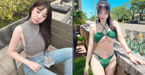 Ubike站有辣妹招!「米妹」綠比基尼扛不住厚乳,「鮮嫩奶球」讓司機想拆避震器【EV棋牌】-EV棋牌