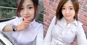 「甜美OL」飽滿美乳快把襯衫扣子撐爆!窄裙露出「逆天長腿」太火辣!【EV棋牌】-EV棋牌